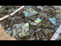 Italian Blue Emerald Marble Dining Table – Modern Minimalist Luxury Stone Top for High-End Homes